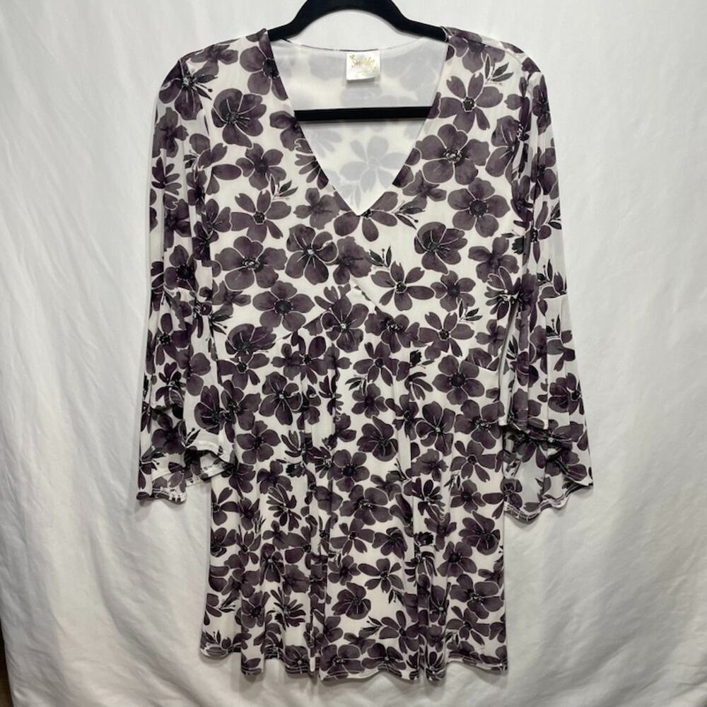 Siren Lily Women's Boho Floral Print Dress Medium Whimsygoth Cabincore
